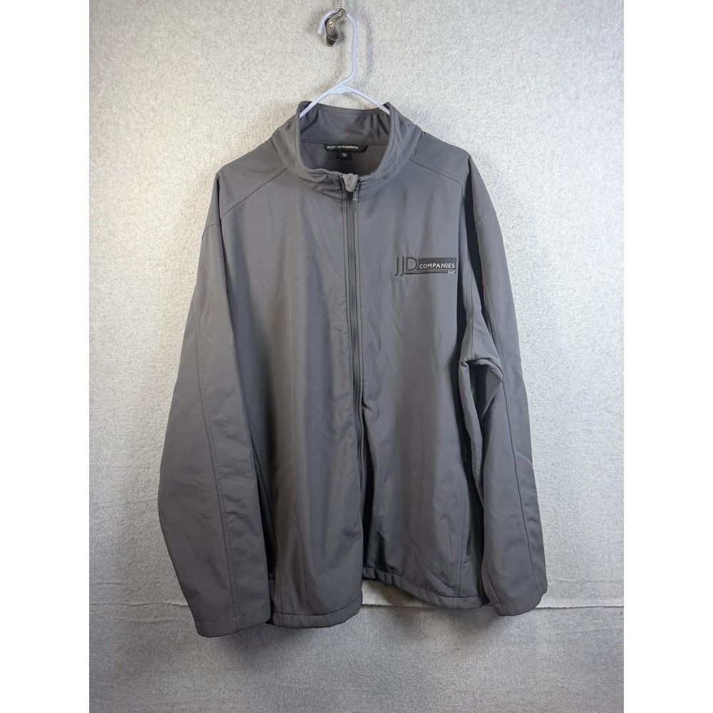 Port Authority Jacket Mens 3XL Gray Soft Shell Full Zip Lined JD Companies